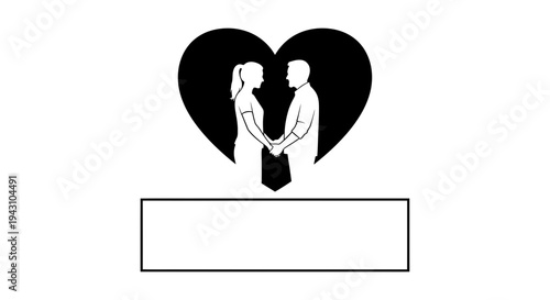 Couple Holding Hands in Love.