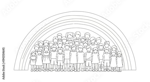 Diverse Group of People Standing Together 5.