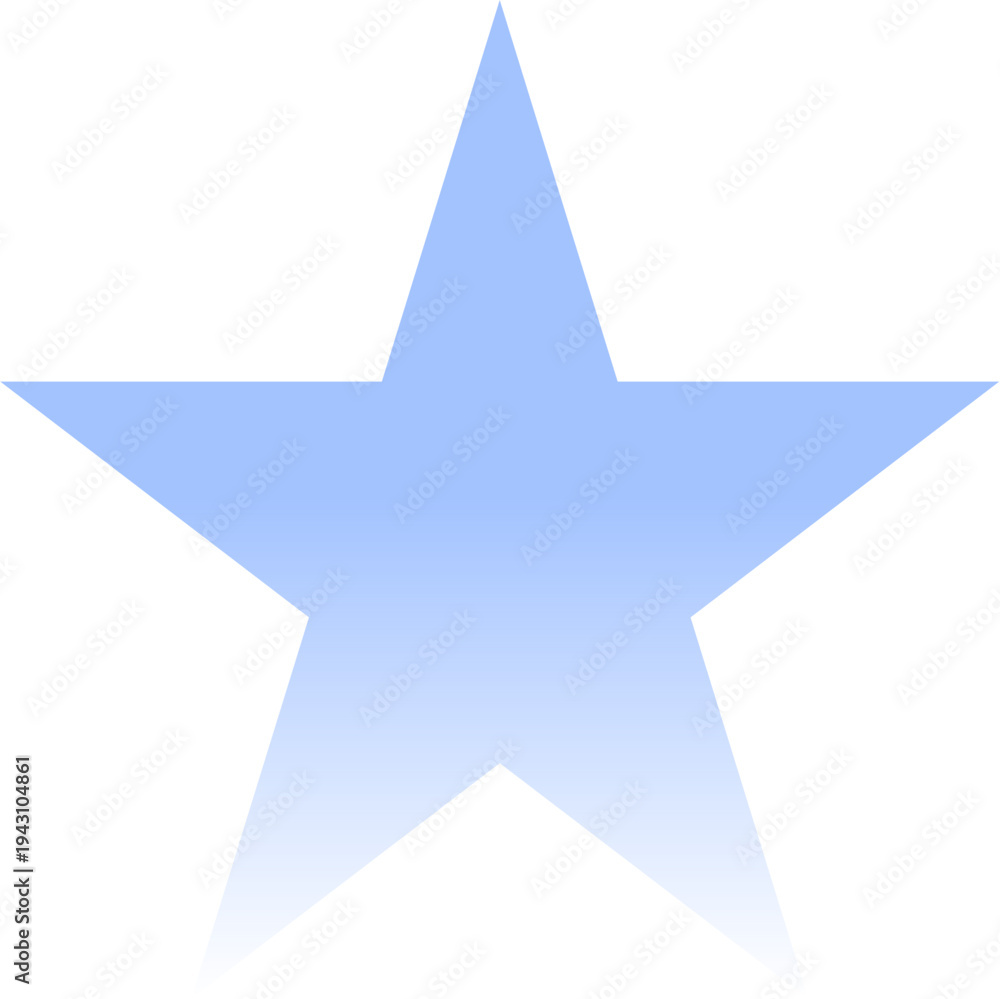 Obraz premium Transparent Yellow Star