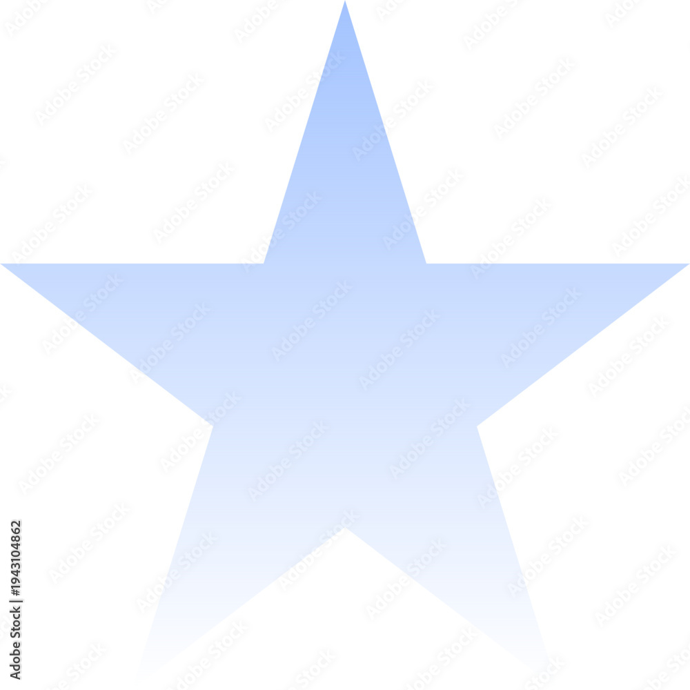 Obraz premium Transparent Yellow Star