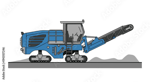 Modern Asphalt Paving Machine Construction Industry Equipment