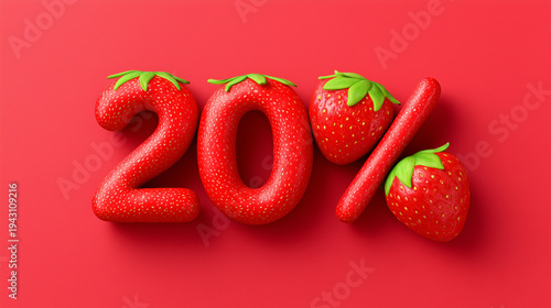 Fresh Strawberry Shaped Let...
