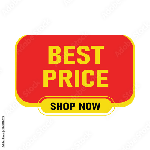 Best price offer with shop now button for special promotion and discount tag