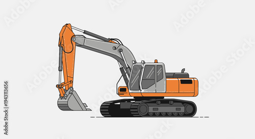 Modern Excavator Machine Construction Vehicle Equipment
