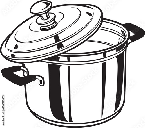 cooking pot vector illustration