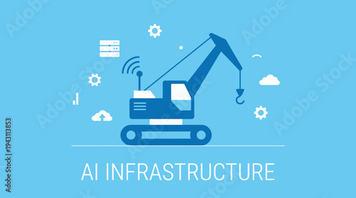 Modern Crane Technology Represents Future AI Infrastructure Development