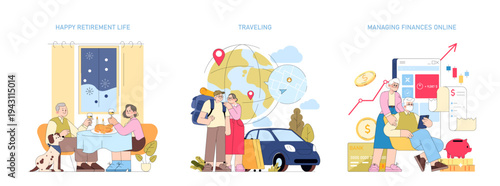 Retirement Celebration with Family Dinner and Pets Relaxation