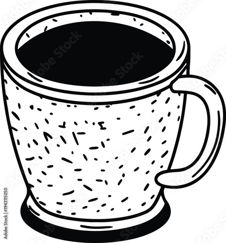 black cup of coffee