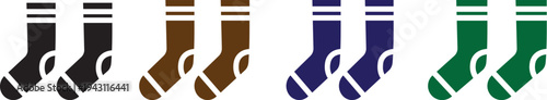Socks icons big set. socks icon Logo art vector in outline