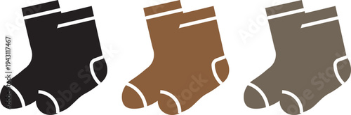 Socks icons big set. socks icon Logo art vector in outline