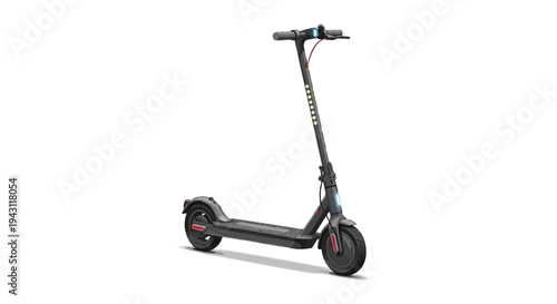 Sleek Black Electric Scooter for Urban Commuting and Modern Transportation.