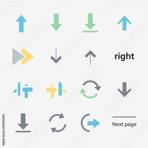 Free Download Collection of Various Colorful Arrows and Symbols. - GFXLoad