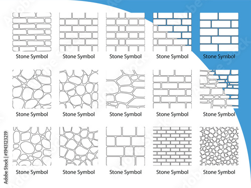 Architecture Stone Paving and Brick Wall Seamless Texture Patterns
