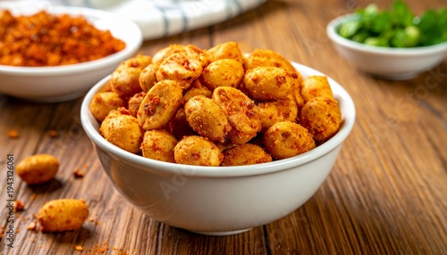 Mauritian spicy peanuts snack