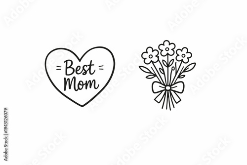 Heartfelt tribute to best mom with bouquet of flowers