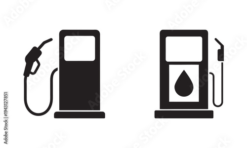 Fuel pump vector icon, gas stations, fuel and oil station, vector illustration on a white background