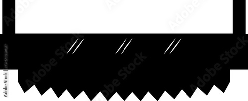 saw blade cutting tool silhouette vector icon