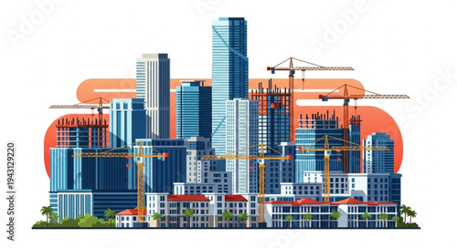 construction site in the factory