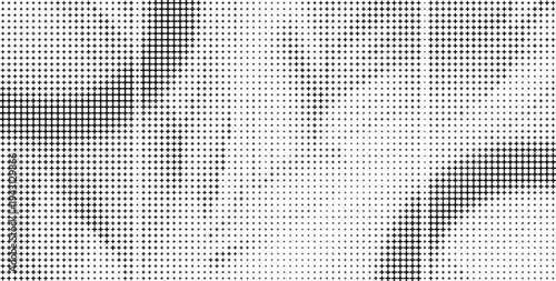 Black Plus Sign Halftone Pattern Overlay on White Background with Gentle Gradient, Black Plus Symbol Halftone Overlay Abstract White Background