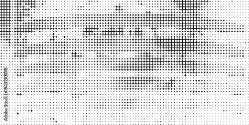 Black Plus Sign Halftone Pattern Background with Soft Texture and White Space, Black Plus Symbol Abstract Halftone Pattern Clean Background