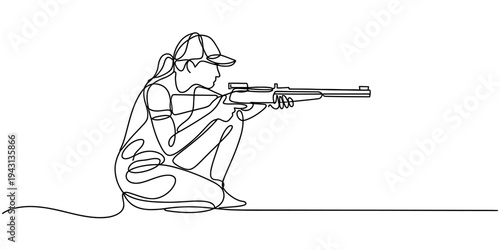 Tennis Player Serving Ball Continuous One Line Vector Sport Illustration