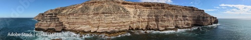 Wallpaper Mural Aerial shot of Island Rock sculpted by fracturing and decaying of the cliffs offering the Viewer from Island Rock Lookout some precarious rock formations, Kalbarri Natinal Park, Western Australia. Torontodigital.ca