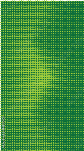 Vibrant green halftone pattern with a bright yellow green spotlight effect abstract digital art texture with a retro feel