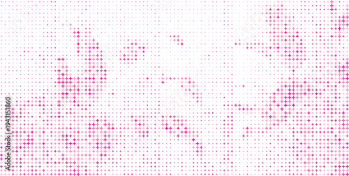 Pink Plus Sign Halftone Pattern Soft Gradient Background, Pink Plus Symbol Halftone Texture Abstract Gradient Background