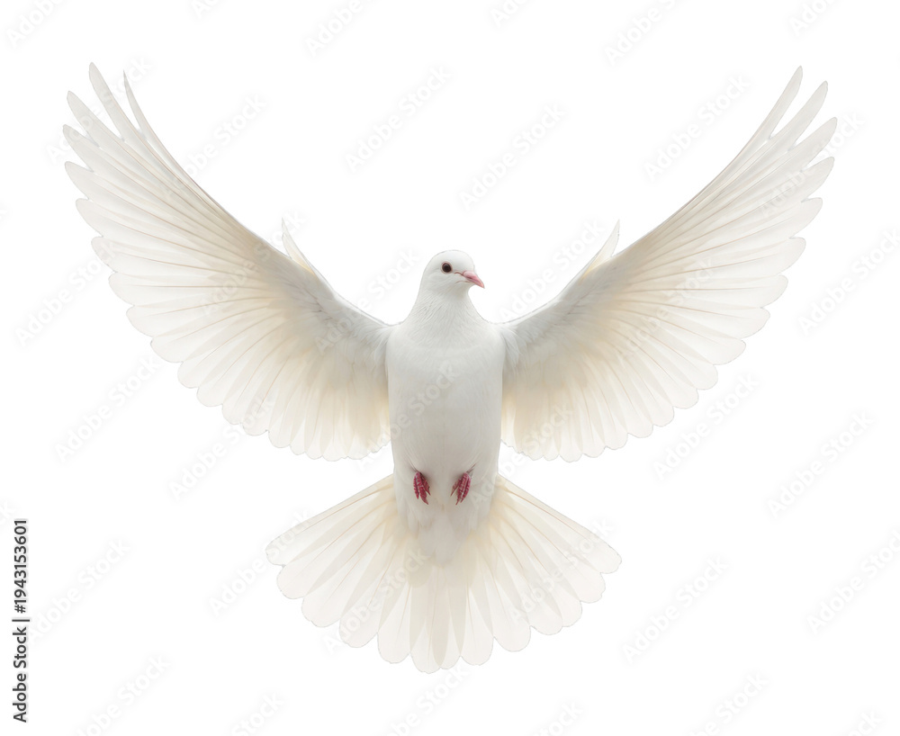 Fototapeta premium PNG White dove symbolizing peace.