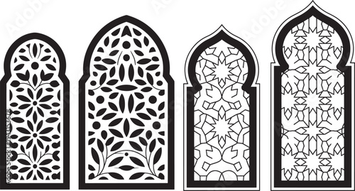 arabic window designs with floral patterns