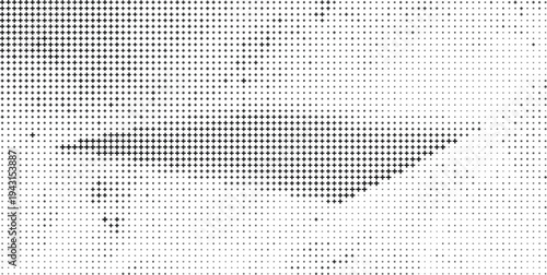 Black and White Plus Sign Halftone Pattern Abstract Background, Monochrome Plus Symbol Halftone Texture White Background