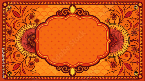 Intricate mandala design with floral and geometric patterns