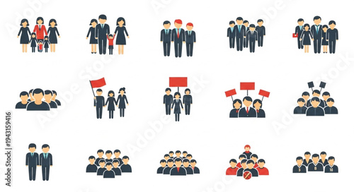 Diverse Groups of People in Various Social and Professional Settings.