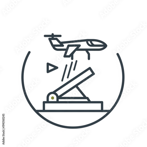 Airplane on Catapult Launch System.