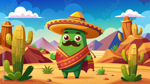 Colorful cartoon turtle wearing a straw hat and sunglasses