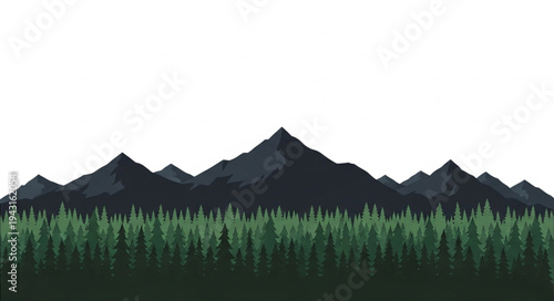 Mountain Range with Green Grass Below.