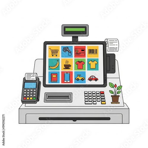 Cash Register Point of Sale System.