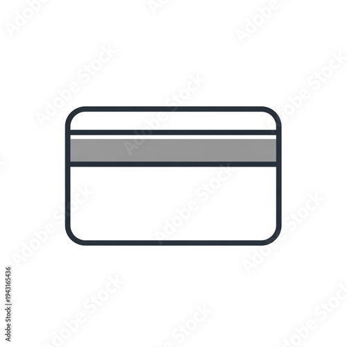 Credit Card Simple Icon Design Element.