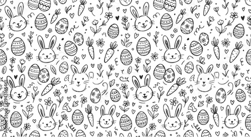 seamless Easter pattern 