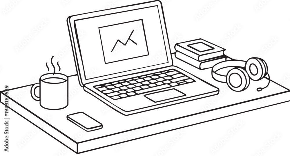 Fototapeta premium computer mouse and notebook