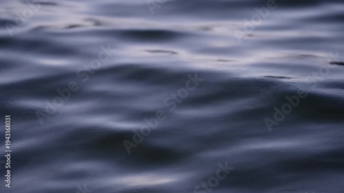 Dark blue ocean water surface waves.