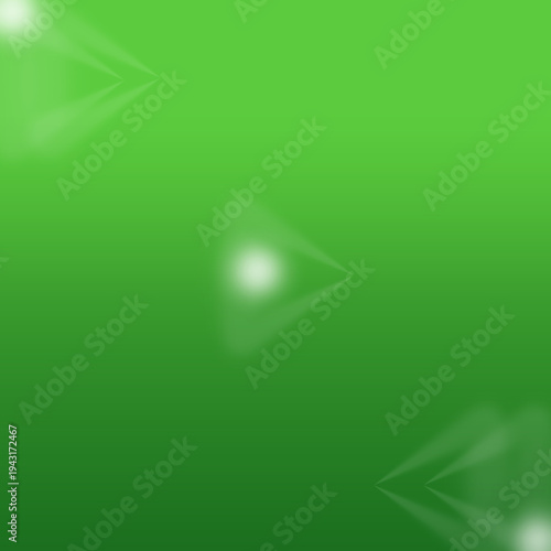 Abstract Green Technology Background With Glowing Arrows And Light Points