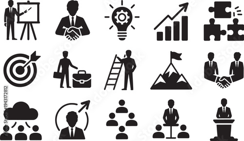 Black and white of business people and concepts handshake