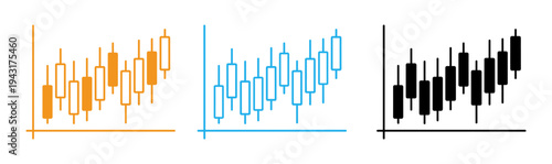 Candlestick charts in different colors