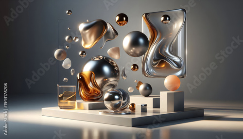 abstract 3d rendered illustration