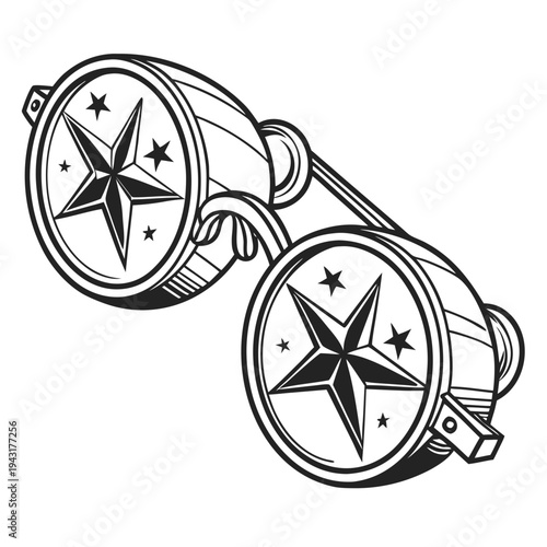 Star Glasses Trendy Fashion Icon – Stylish Eyewear Graphic Design