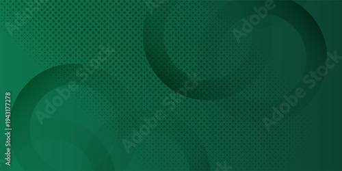 Overlapping Green Circles with Gradient Background, Abstract Des elegant modern dots pattern gradient