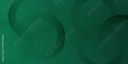Overlapping Green Circles with Gradient Background, Abstract Des elegant modern dots pattern