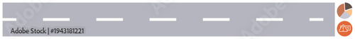 Traffic safety, transportation, speed regulation, road design, urban planning, infrastructure. Long straight road with dashed centerline and circular signs. Traffic safety and transportation