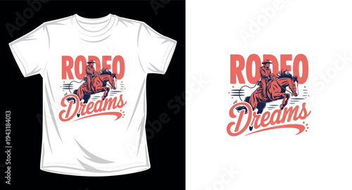 Cowgirl graphic vector art t-shirt design print template